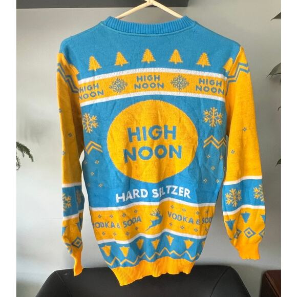 High noon Christmas sweater, hard seltzer, holiday sweater SM READ0 - Picture 2 of 6